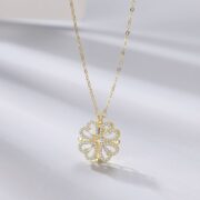 A clover necklace female - Image 2
