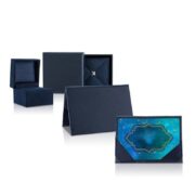Enchanted Jasmine Swiss Blue Topaz and Crystal Ring in Titanium steel and Copper and zinc alloy - Image 3
